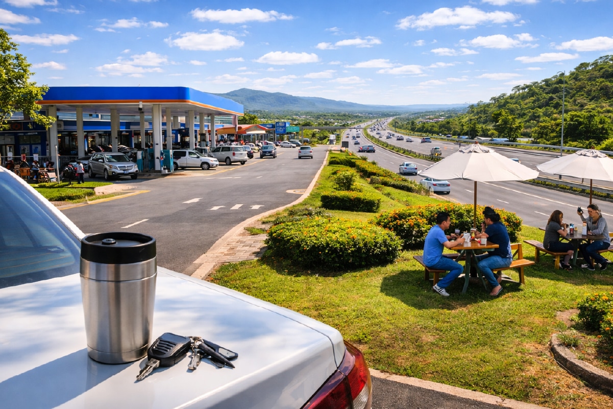 จุดพักรถระหว่างทาง แวะตรงไหนดี